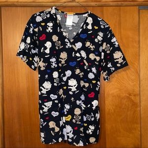 Peanuts Scrub Top